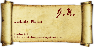 Jakab Masa névjegykártya